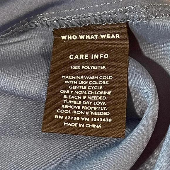 WHO What Wear low turtleneck, button up shirt, 3/4 length sleeves. - Picture 8 of 9